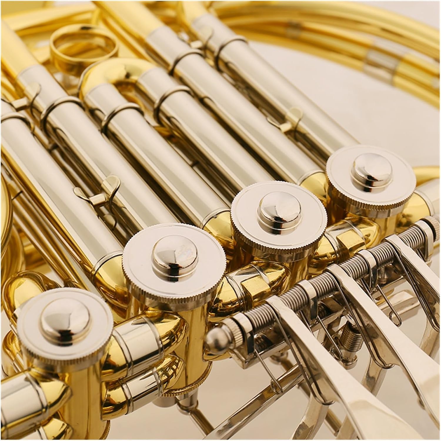 Professional musical instrument 4 key double row French horn Bb tone