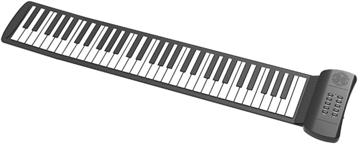 Portable Key Roll-up Piano Silicone Folding Electronic Keyboard for Beginners Travel-friendly Music Instrument for Boys and Girls and Adults High-fidelity Sound Stereo Speakers