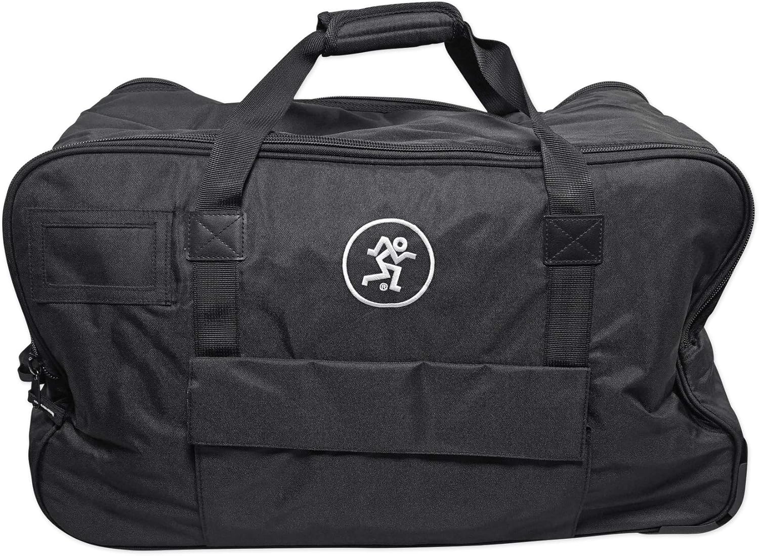 Rockville RCXFM20E-B 20 Foot Female to Male XLR Mic Cable Black 100% Copper Bundle with Mackie Water-Resistant Rolling Speaker Bag Carry Case for Thump12A & Thump12BST