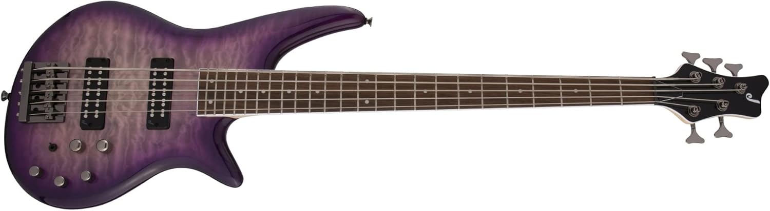 Jackson JS Series 5-String Spectra Bass JS3QV, Purple Phaze, Laurel Fingerboard