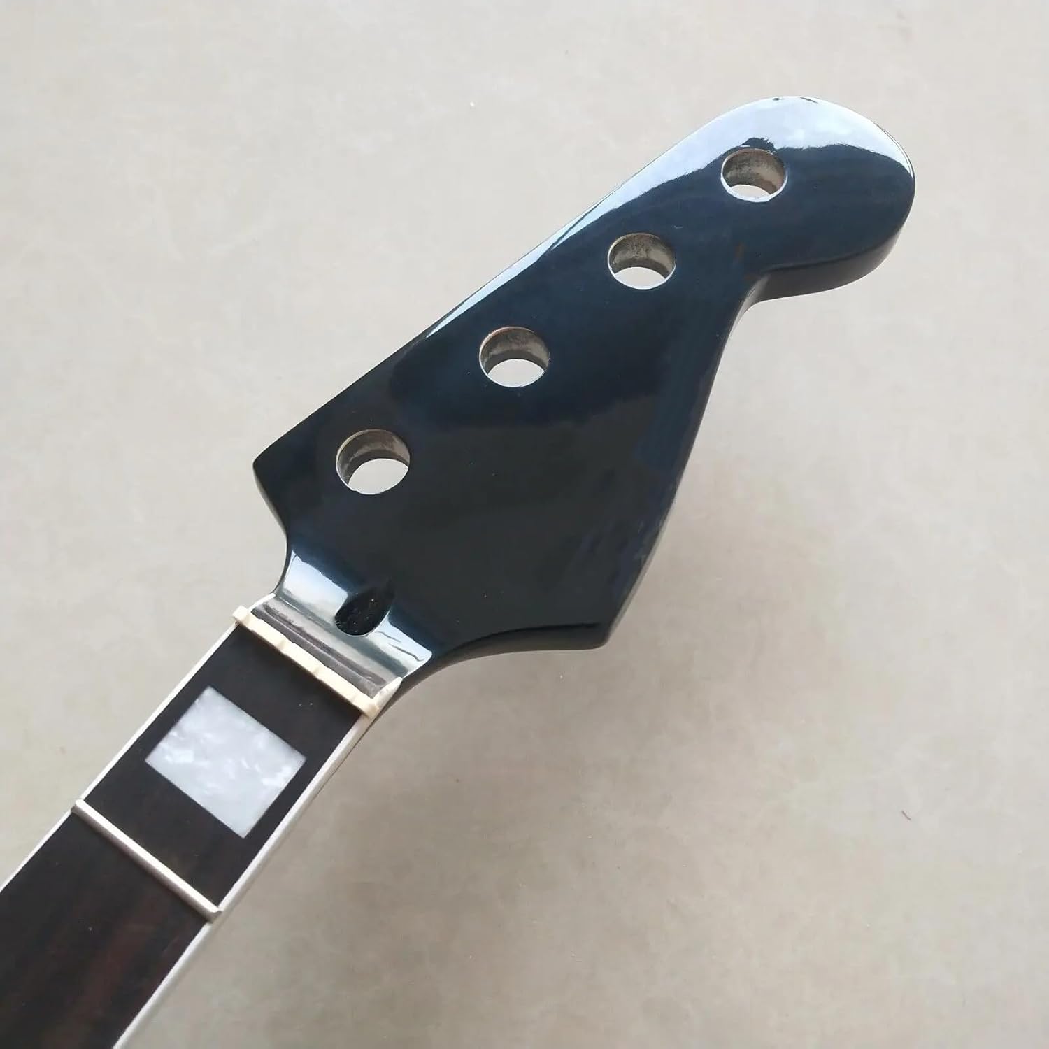 Black Bass Guitar Neck Parts 20 Frets 34 Inch Maple Rosewood Fingerboard Replacement Parts