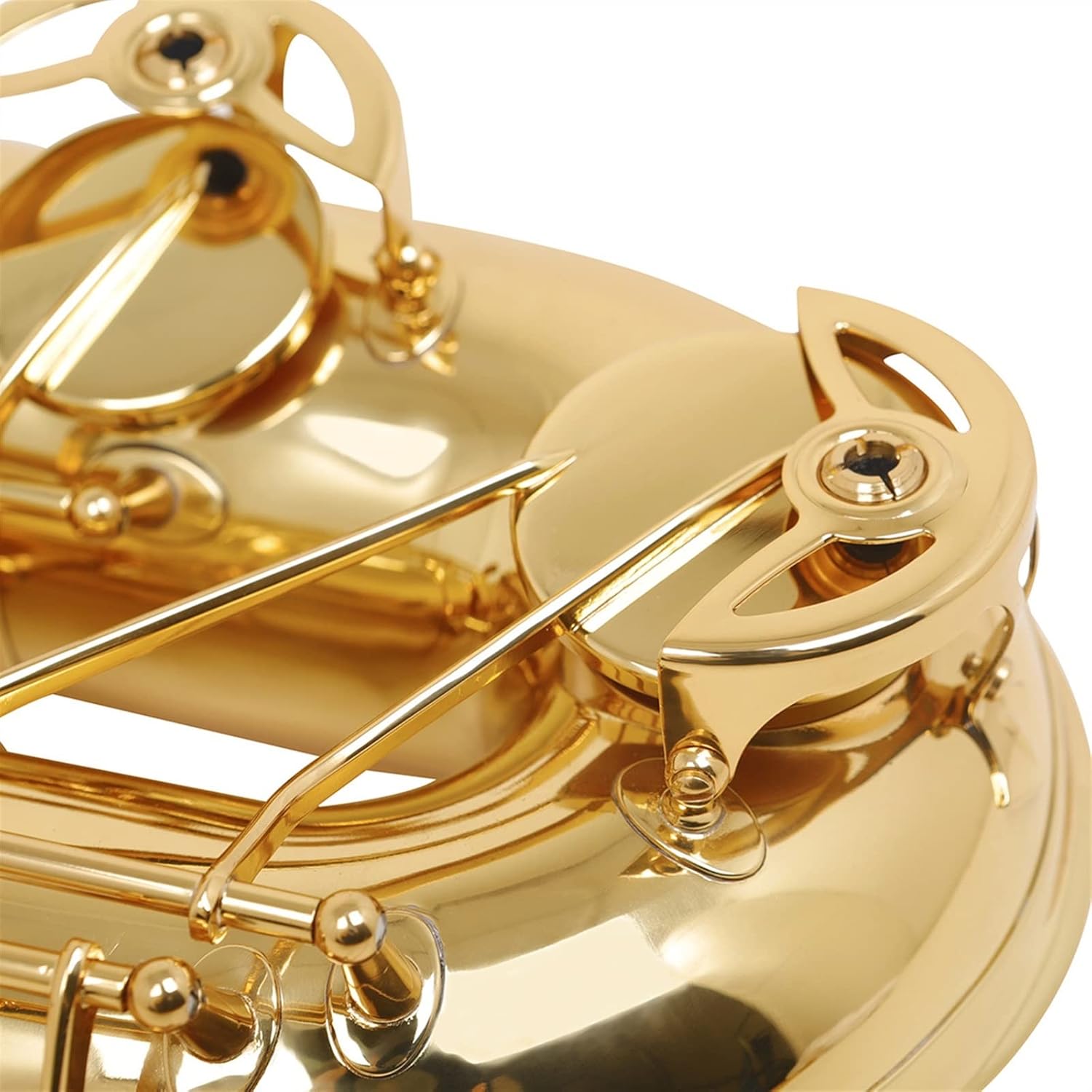 Saxophone Baritone Sax E-Flat Brass Carved White Shell Buttons for Professional Playing of Wind Instruments