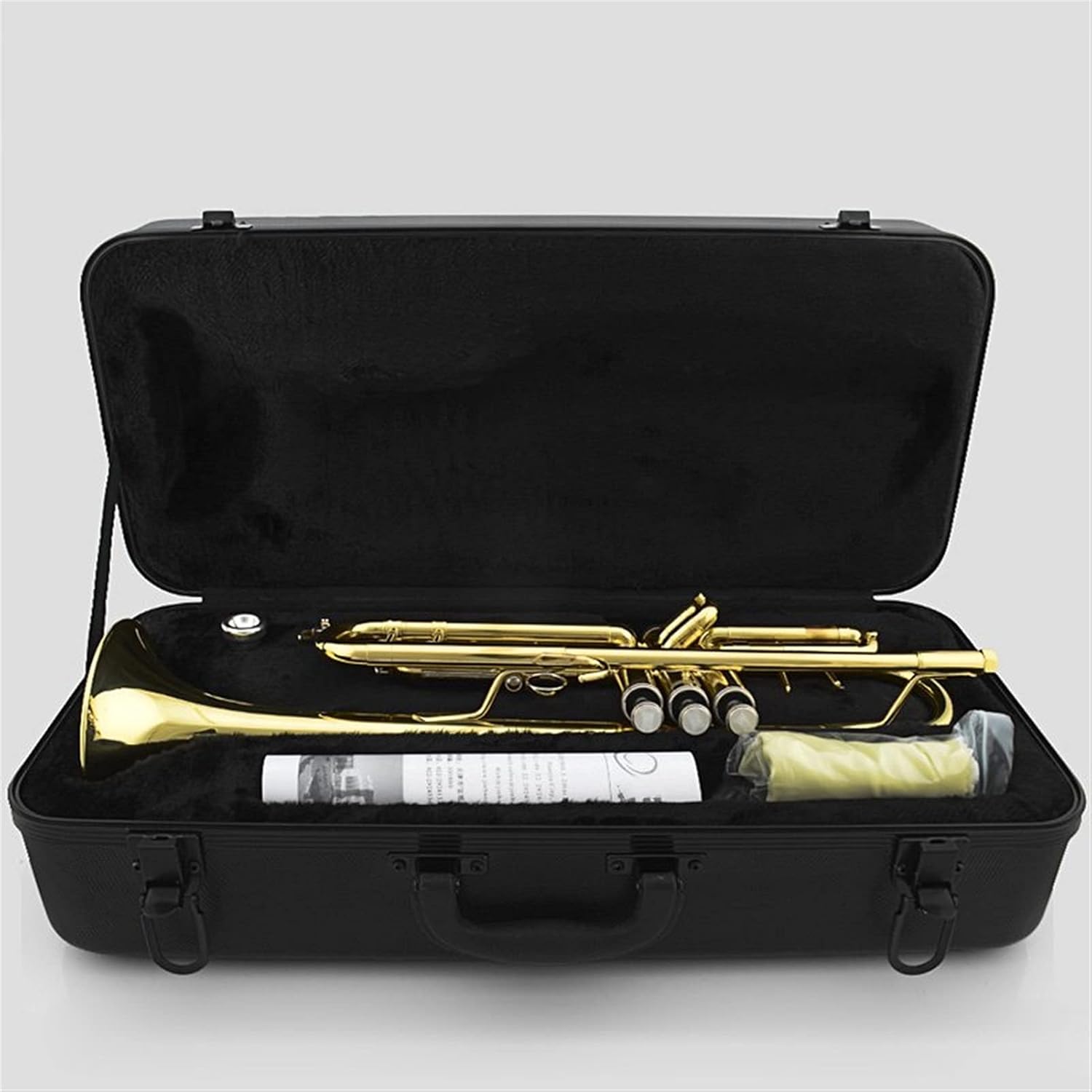 Trumpets Beginner B Flat Trumpet Professional Trumpet with Mouthpiece and Case Brass Wind Instruments Trumpet Set