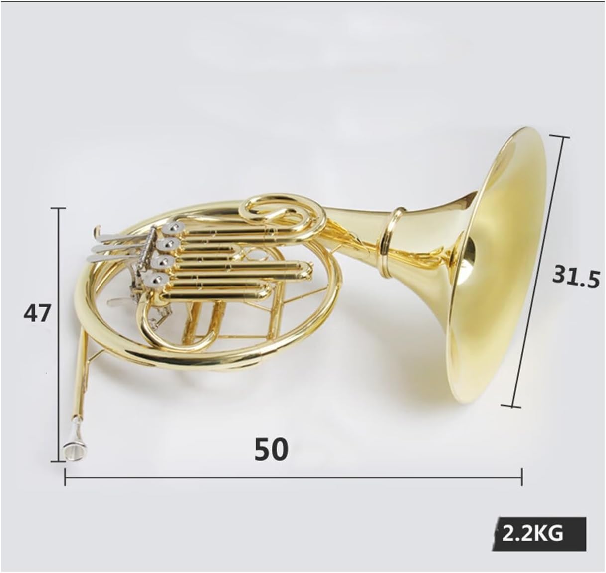 4 Key French Horn French Horn Instrument B Flat Four Key Single Row Suitable For Professional Adults