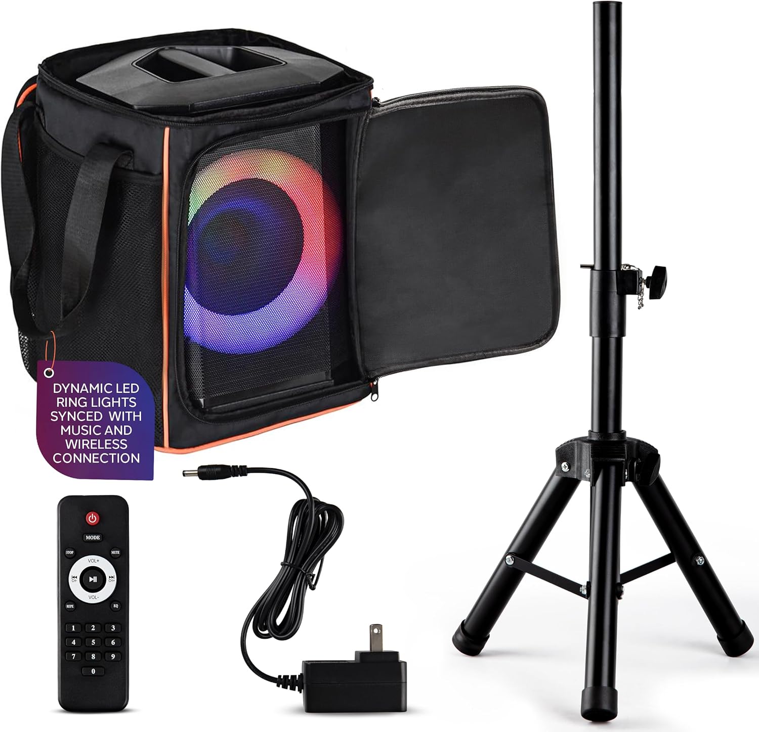 Pyle Portable Bluetooth Speaker with 8