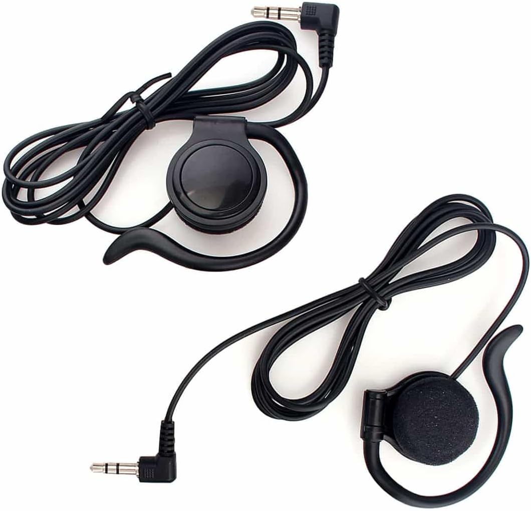 Retekess T130 3.5mm Single Left Side Wired Earhook Earbuds, Tour Guide Microphone and Speaker Earbud, Compatible with T130, T130S, TT122, TT110, TT116(20 Packs)