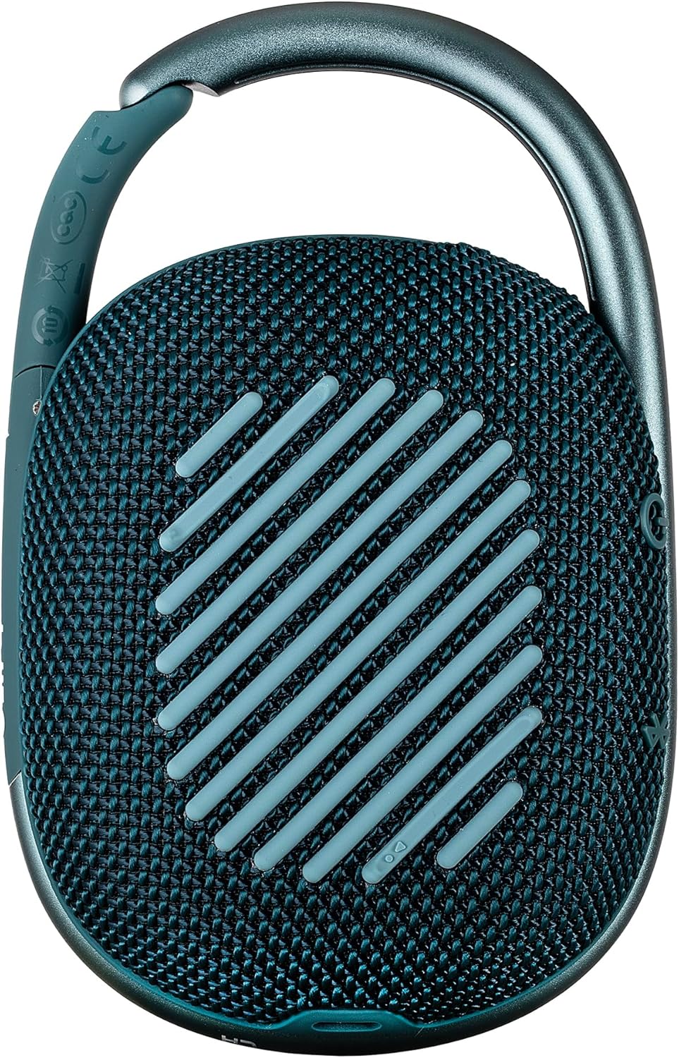 JBL Clip 4 Portable Bluetooth Speaker with Built-in Carabiner | Compact Wireless Waterproof IP67 Speaker for Travel and Outdoors| Bold Sound, Long Battery Life (Blue) + USB Adapter + Microfiber Cloth