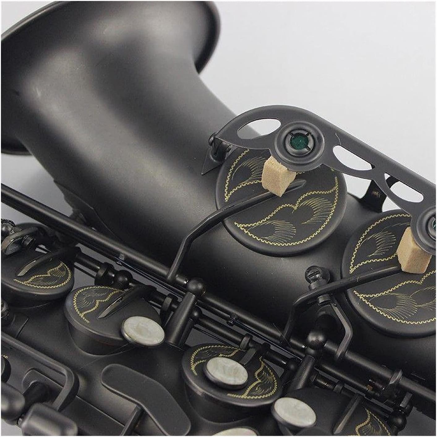 Sax Beginners Kit Professional Musical Instruments Alto Saxophone E Flat Matte Black Nickel Plated Surface Sax for Students Wind Instrument