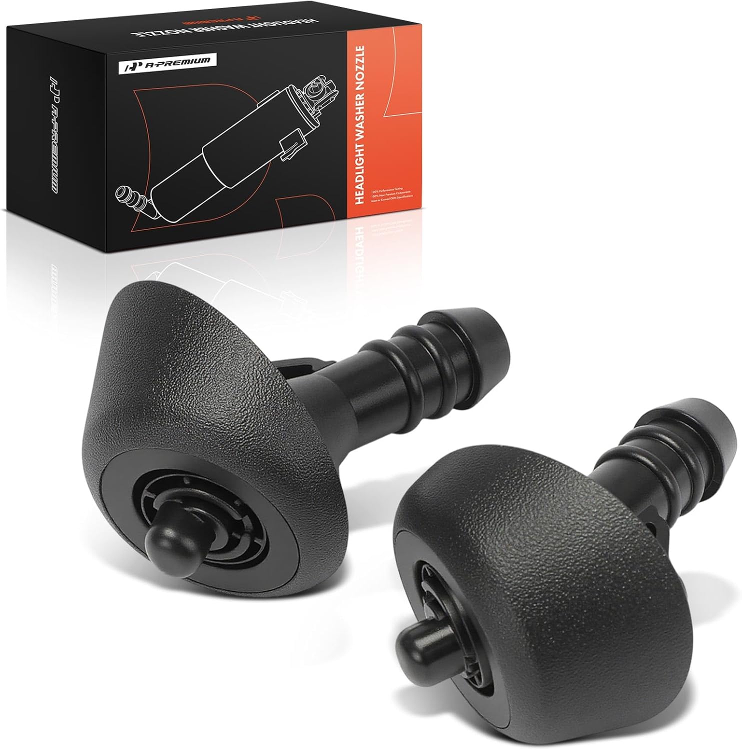 A-Premium Left and Right Headlight Washer Nozzle Compatible with Porsche 911 1995 1996 1997 1998, Driver and Passenger Side