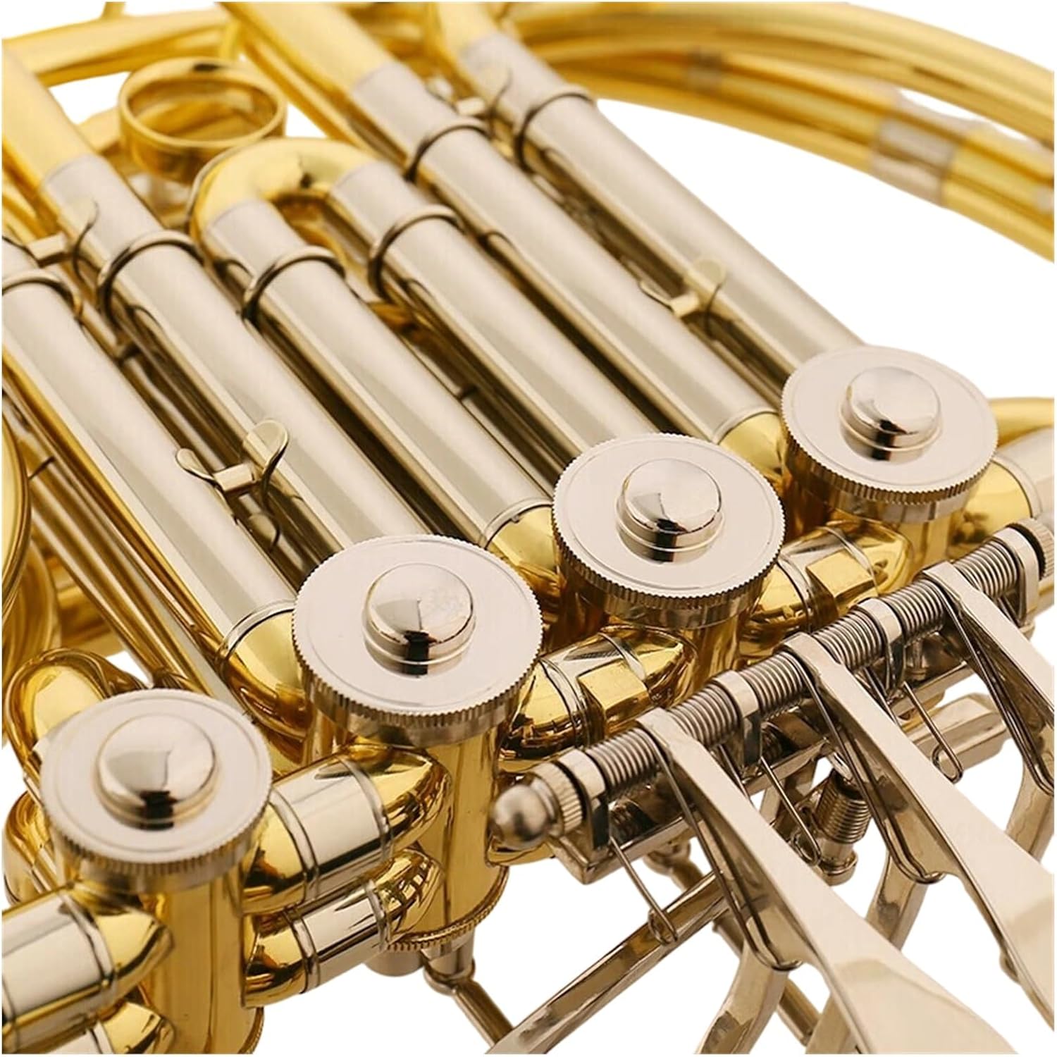 4 Key French Horn French Horn Four Key Double Row Lacquer Gold F Flat Bb Brass Tube