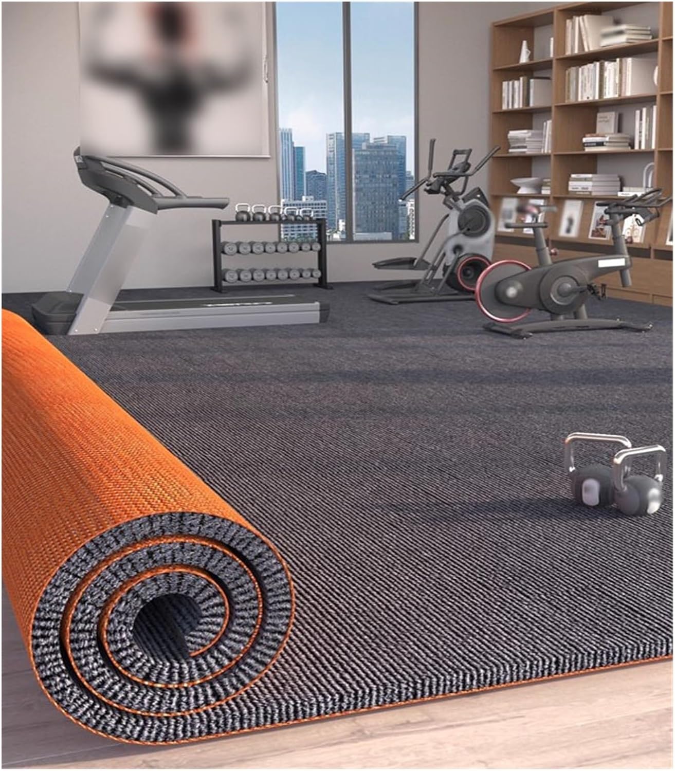 Sound Proof Floor Mat,Sound Absorbing Rug,Drum Carpet with Non-Slip Grip Bottom,Carpet Acoustic Pads for Gym Piano Room