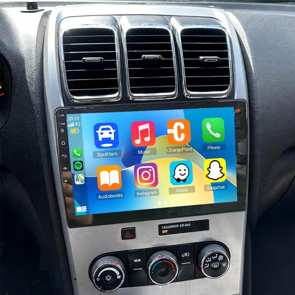 Android 14 Double Din Car Stereo Upgrade Radio for GMC Acadia 2007-2012,10in Touchscreen Support Carplay Android Auto RDS DSP SWC GPS WiFi BT Mirrorlink Mic Backup Camera-4+64G