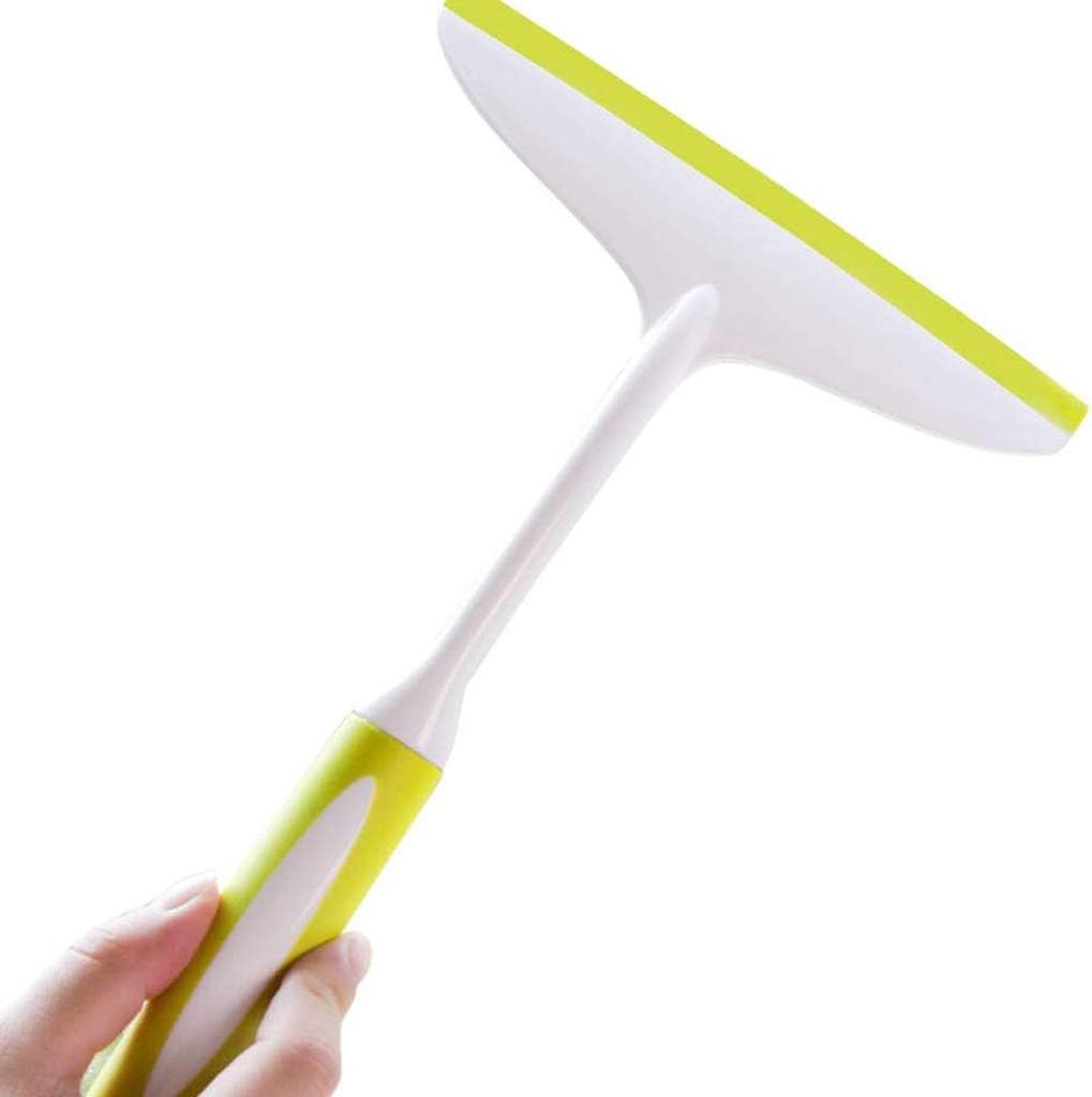 Green Glass Wiper，Rubber Glass Window Squeegee, Ceramic Tile Cleaner Car Window Shaving for Bath, Kitchen