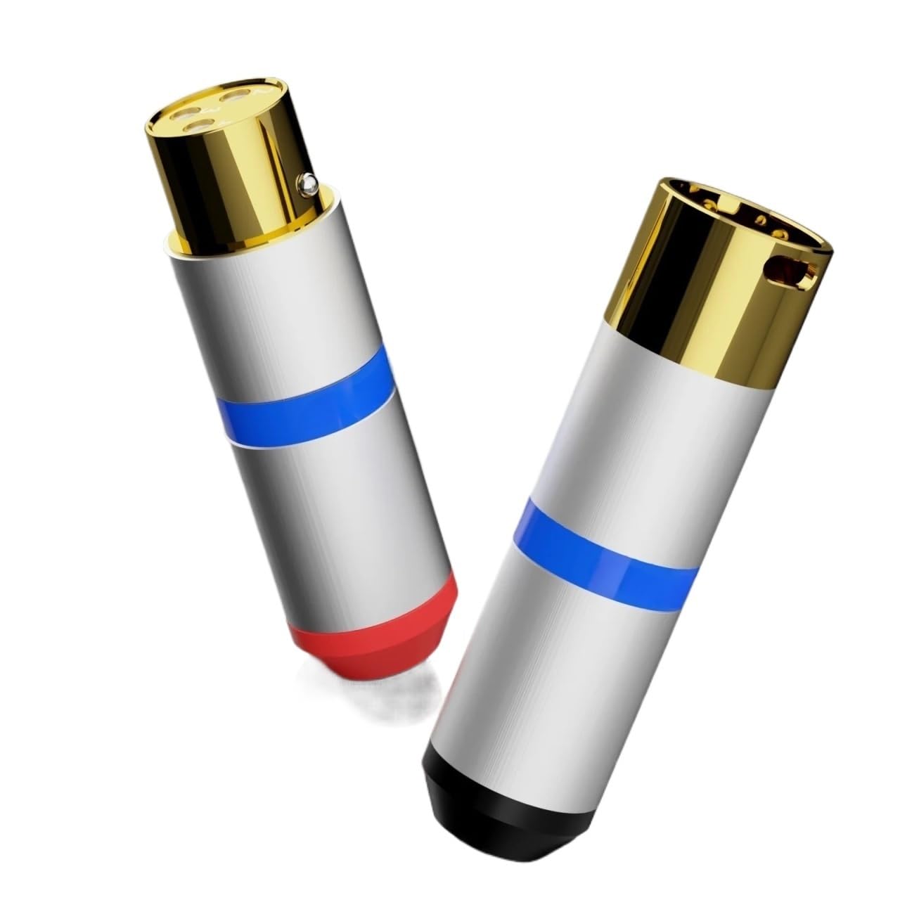 LIHUA XM706R/XF706R Pure Copper Rhodium Plated 24k Gold Plating XLR Connector Plug Audio Cable Balance 3Pin(XF706R 1pcs)