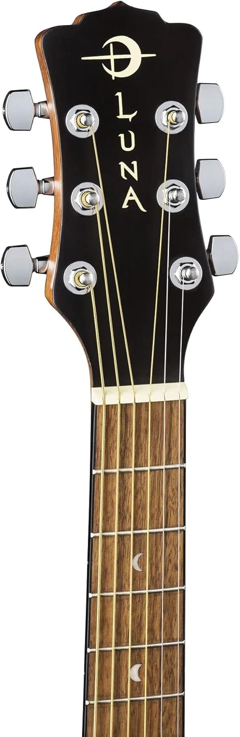 Luna Safari Series Muse Mahogany 3/4-Size Travel Acoustic Guitar - Natural