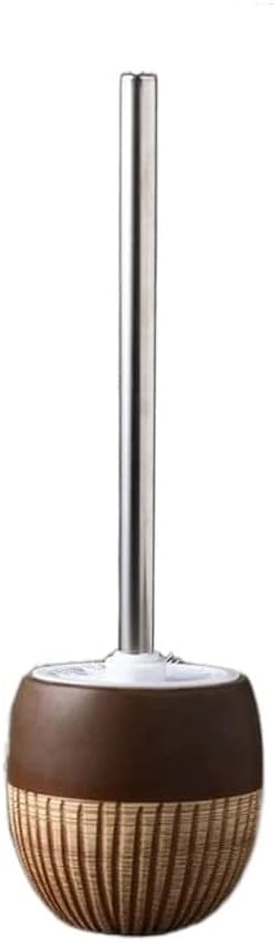 Toilet Brush Ceramics Toilet Brush and Holder Set, Long Handle Toilet Bowl Brush, Toilet Cleaning Brush for Bathroom Toilet Brush and Holder (Color : B) (C)