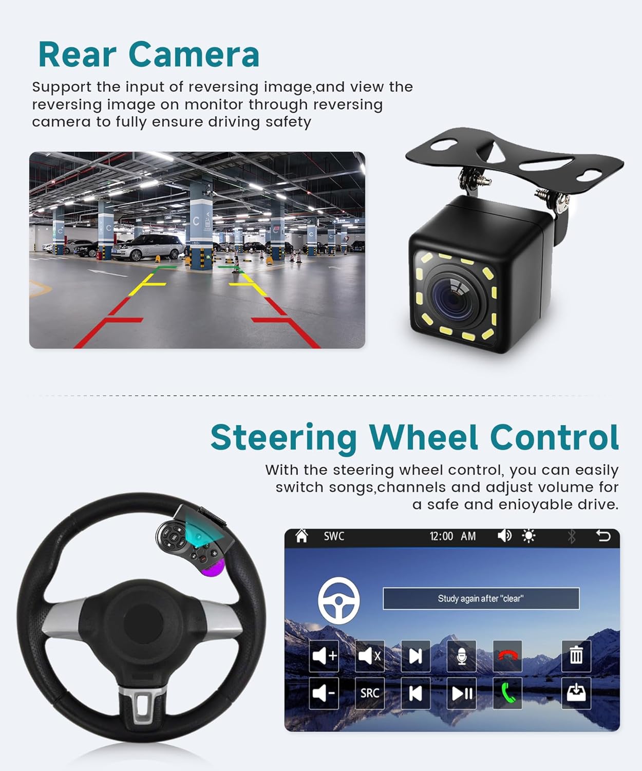 Single Din Flip Out Radio with Wireless Carplay Android Auto,Sellrich 7