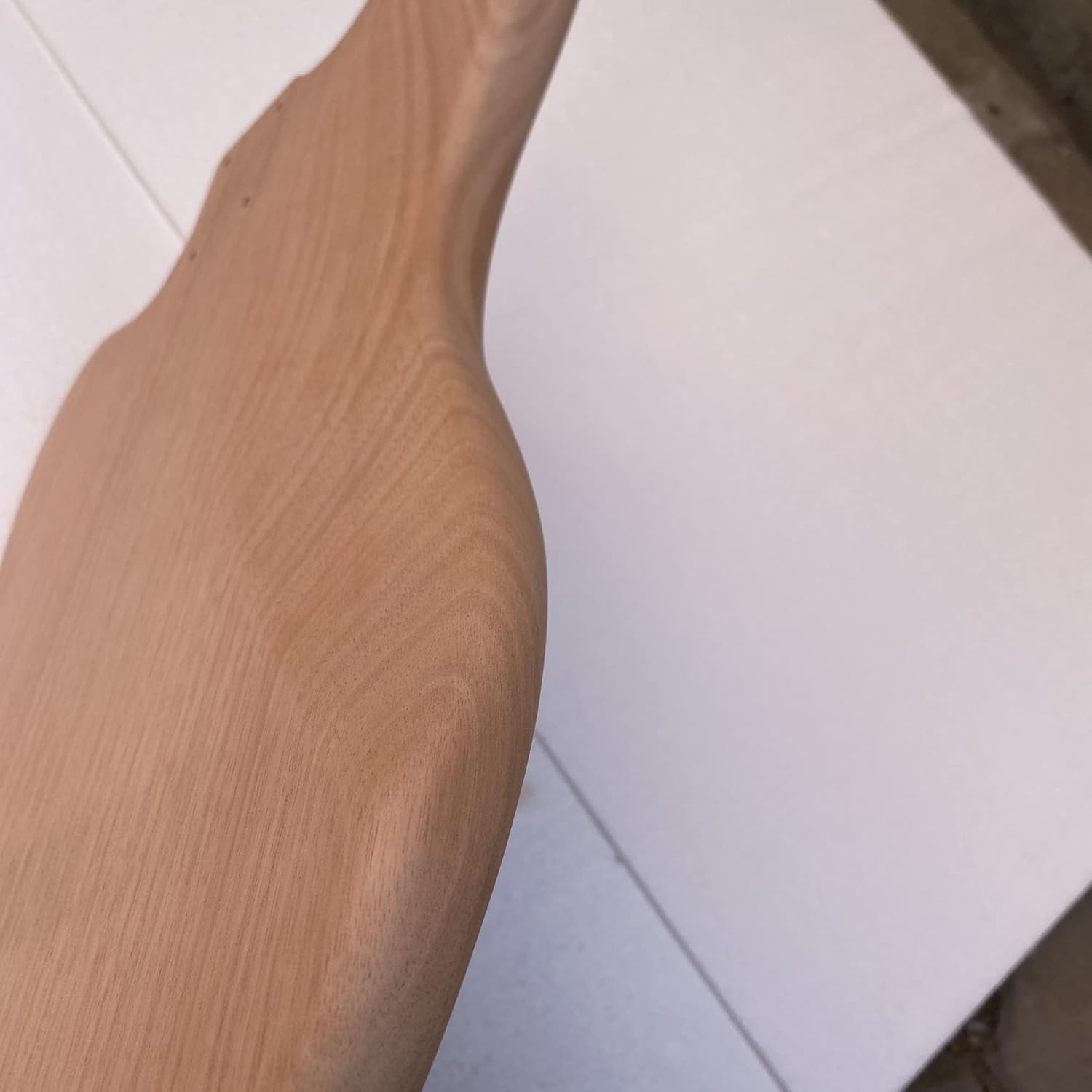 TSTS Bass Mahogany Unfinish Electric Guitar Body for DIY Guitar Accessory Guitar DIY Accessory