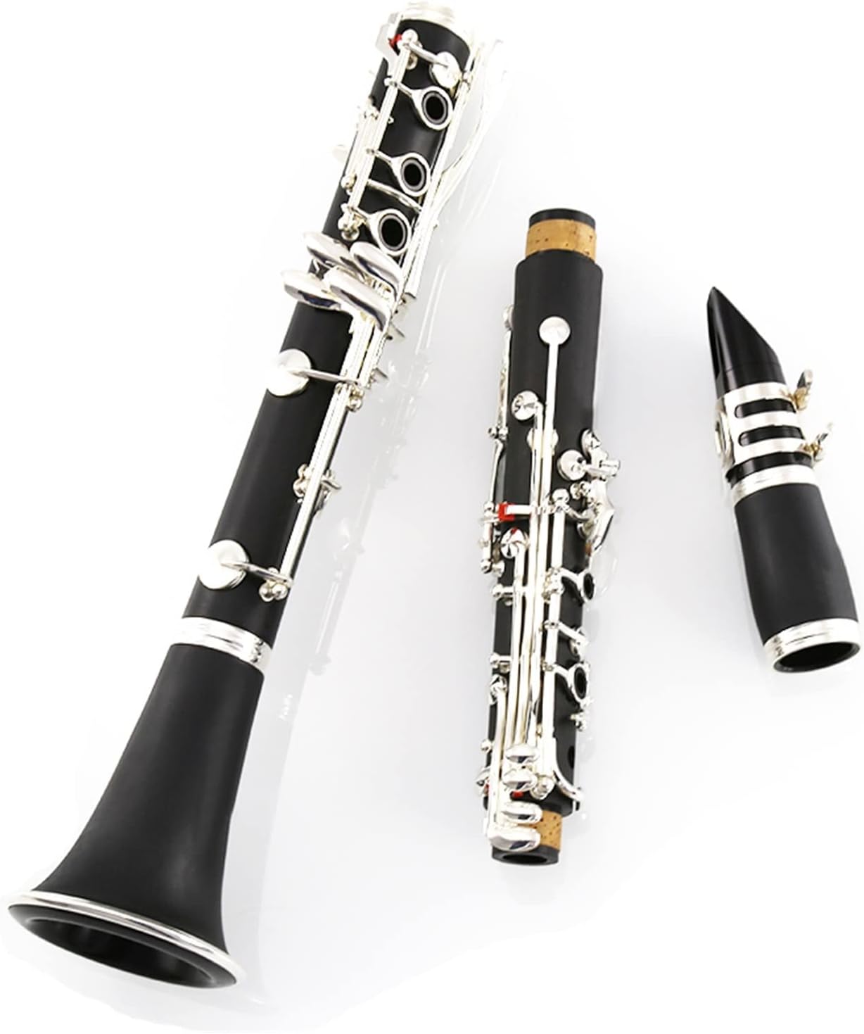TSTS Professional B-Flat Synthetic Wood Clarinet Instrument for Students Woodwind Examinations Clarinet for Beginner