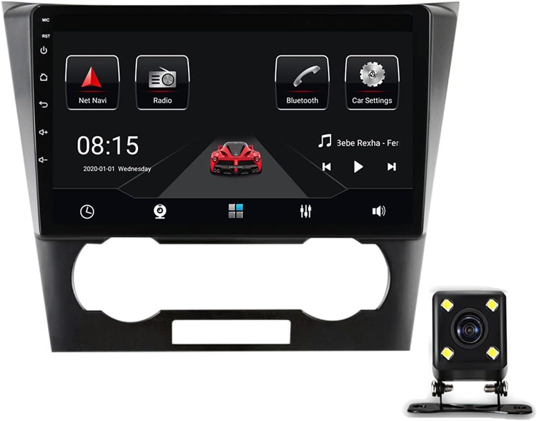 Double Din Car Stereo Radio with Carplay & Android Auto, 9In Touch Screen Bluetooth MP5 Player for Chevrolet Epica 2006-2012 with Backup Camera, USB, SWC, FM Audio Receiver,6g+128g
