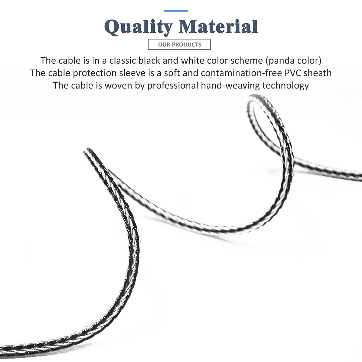 16 Strands 7N Single Crystal Copper+Silver Mixed Headphone Upgrade/Replacement Cable 4Pin XLR/4.4mm/3.5mm for Abyss Diana V2 Abyss Diana TC (4Pin XLR Plug)