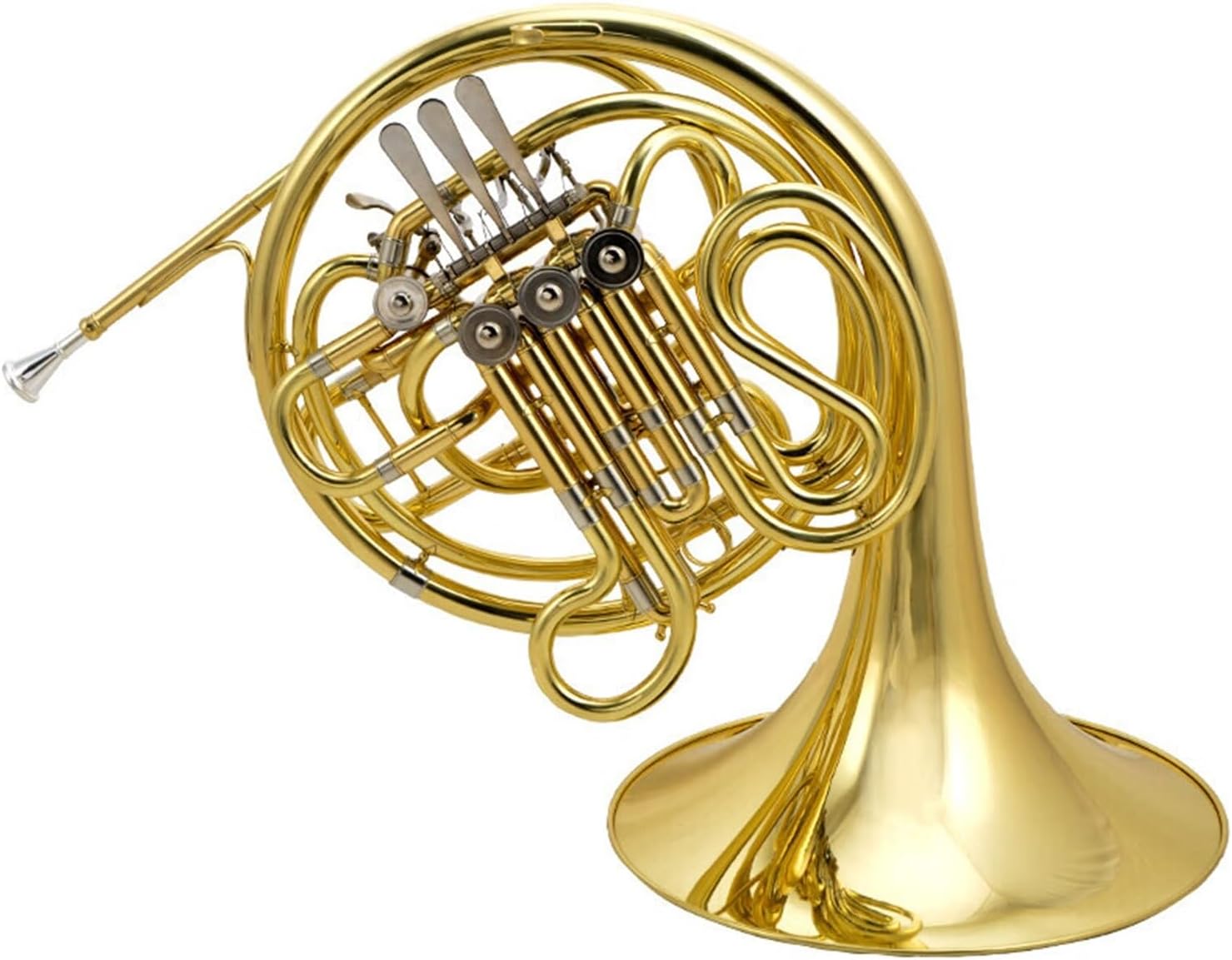 French Horn 4 key double row B flat suitable for adult beginners to play professionally