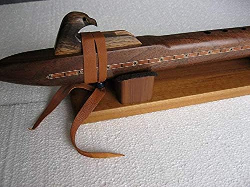 Native American Flute - Solid Walnut Wood - Deep Sound Key of Low C - Hand Made