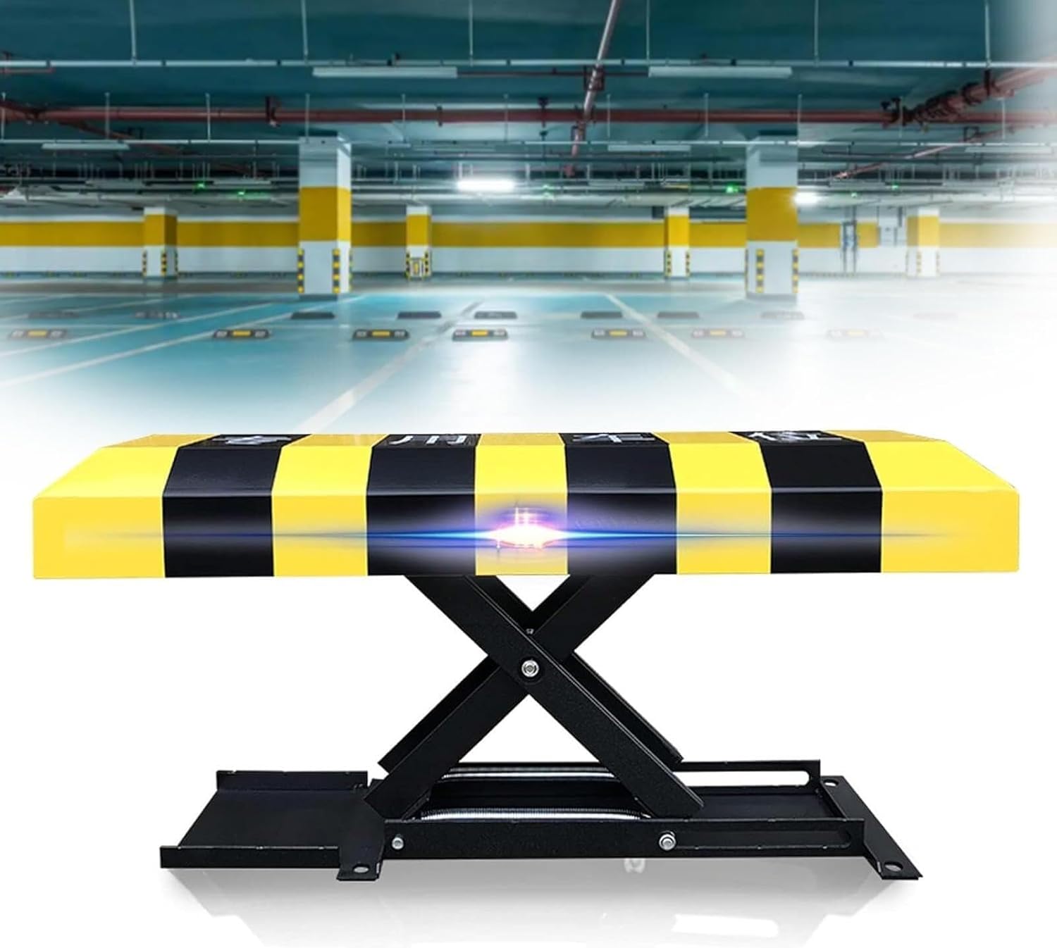 Automatic Parking Lock - Remote Control Folding Guardrail for Private Parking Spaces & Underground Garages, Smart Lock Parking Column