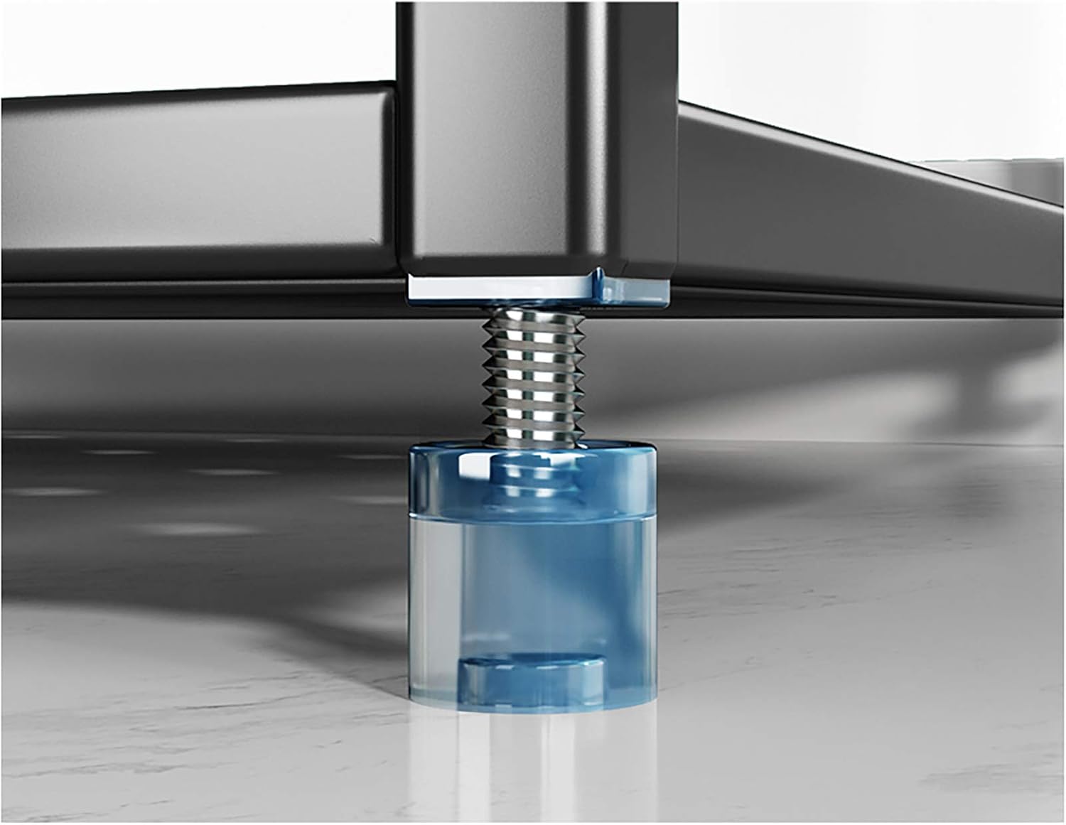 Stainless Steel Multi-Tier Spice Rack Large Capacity Bathroom Shelf Wall Mounted and Countertop Bathroom Organizer,Black Corner Kitchen Shelf-B1-24cm 3 Floors