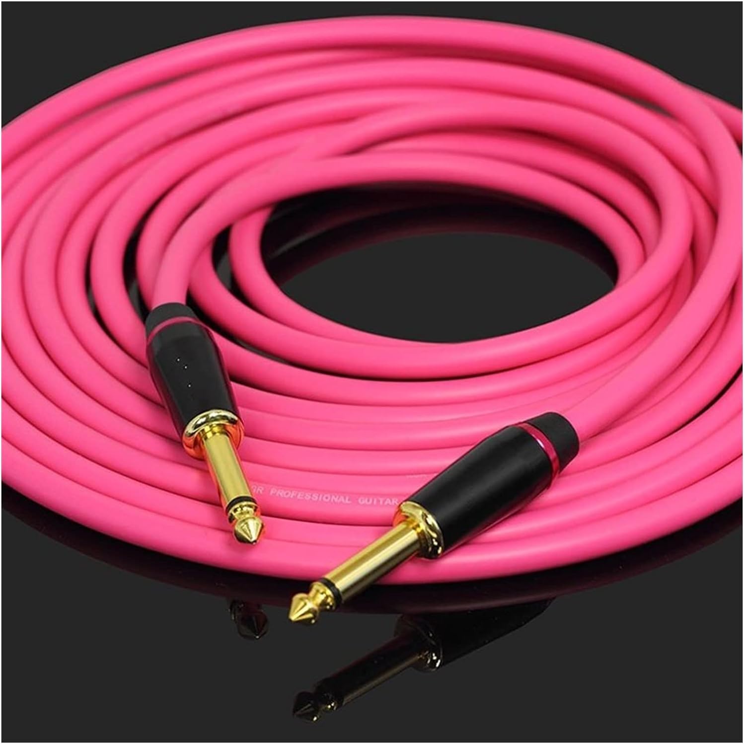 Guitar Cable Electric Guitar Cable Connecting Line Bass Keyboard Drum Copper Noise Reduction Shield (Color : 01, Size : 6m)