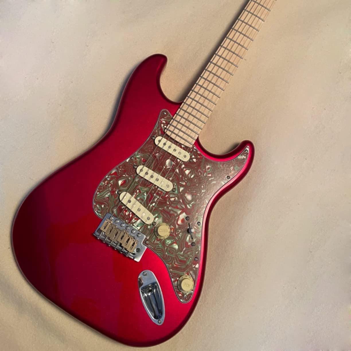 Electric Guitar Body for Fender ST Strat Guitar Accessory DIY Poplar Red HSH Guitar Body