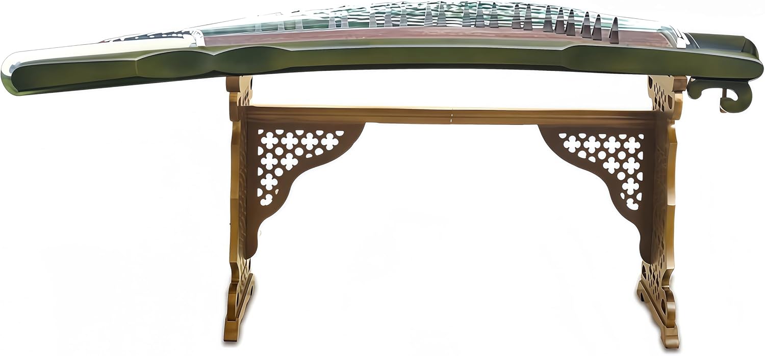 Chinese Zither, Guzheng, Chinese Instrument, Gu Zheng, Handcarved Aged Wood, 20-Yr Artisan Crafted, Natural Sound