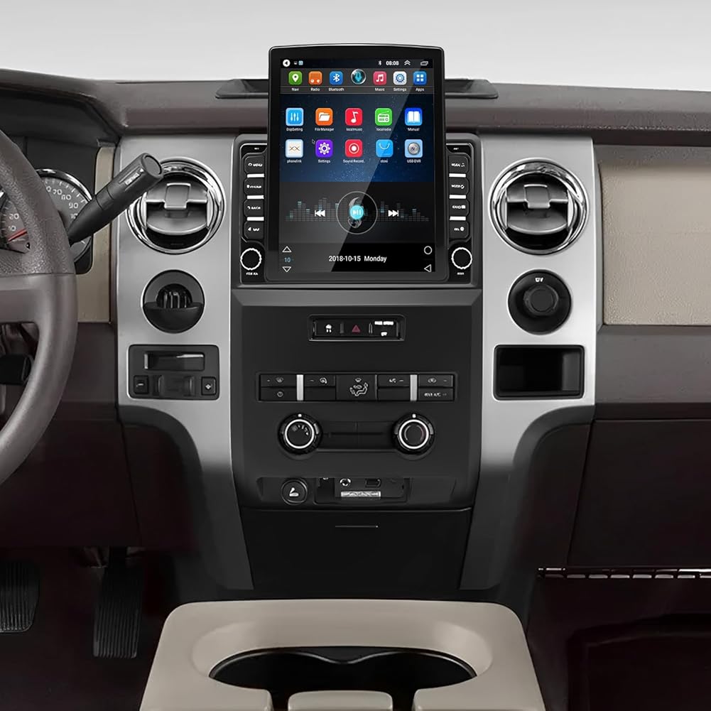 Android 13 Car Radio for Ford F150 2009 2010 2011 2012 2013 2014, 9.7 inch Touchscreen Double Din Car Stereo for F150 Bluetooth with Wireless Carplay GPS WiFi FM RDS Backup Camera