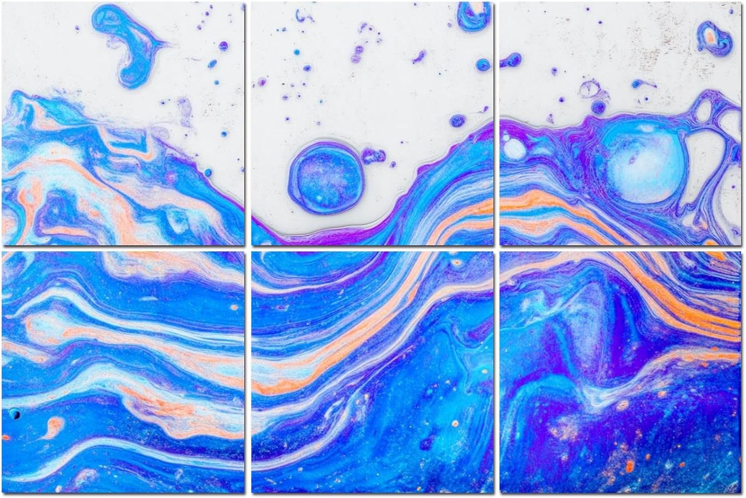 6 Pack Art Acoustic Panels water color acrylic Soundproof Wall Panels, 48