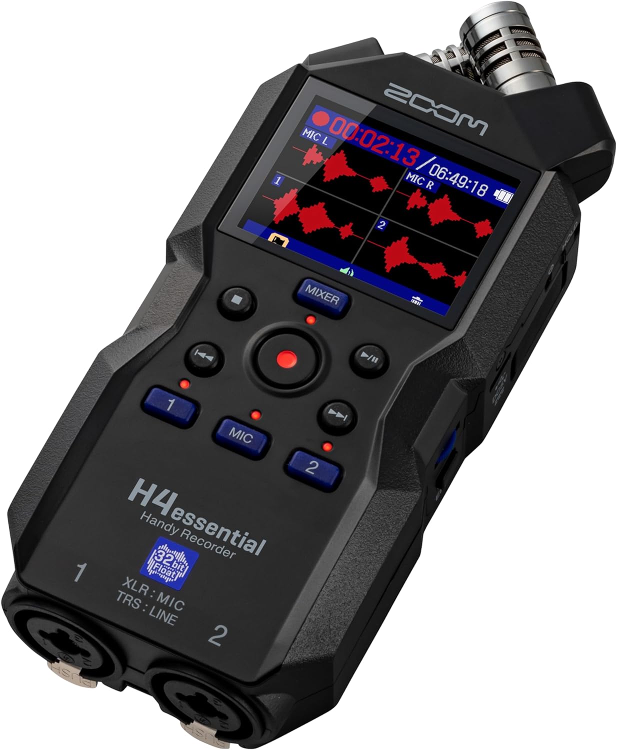 Zoom H4essential New H4n 4-Track Recorder with Ritz Gear Professional Video, Cinema and Broadcasting Shotgun Microphone for Indoor & Outdoor Film, Interview & Studio Complete Recording Kit (Black)