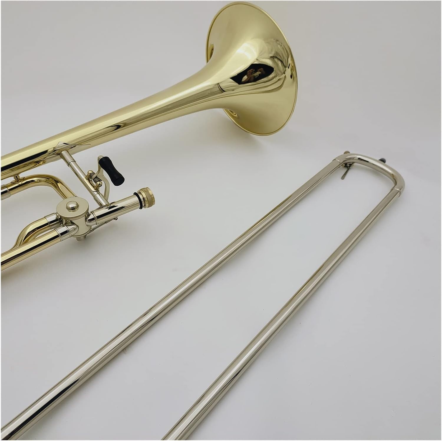 TSTS Trombone Bb/F Brass Lacquered Gold Plated Professional Musical Instrument Beginner Trombone