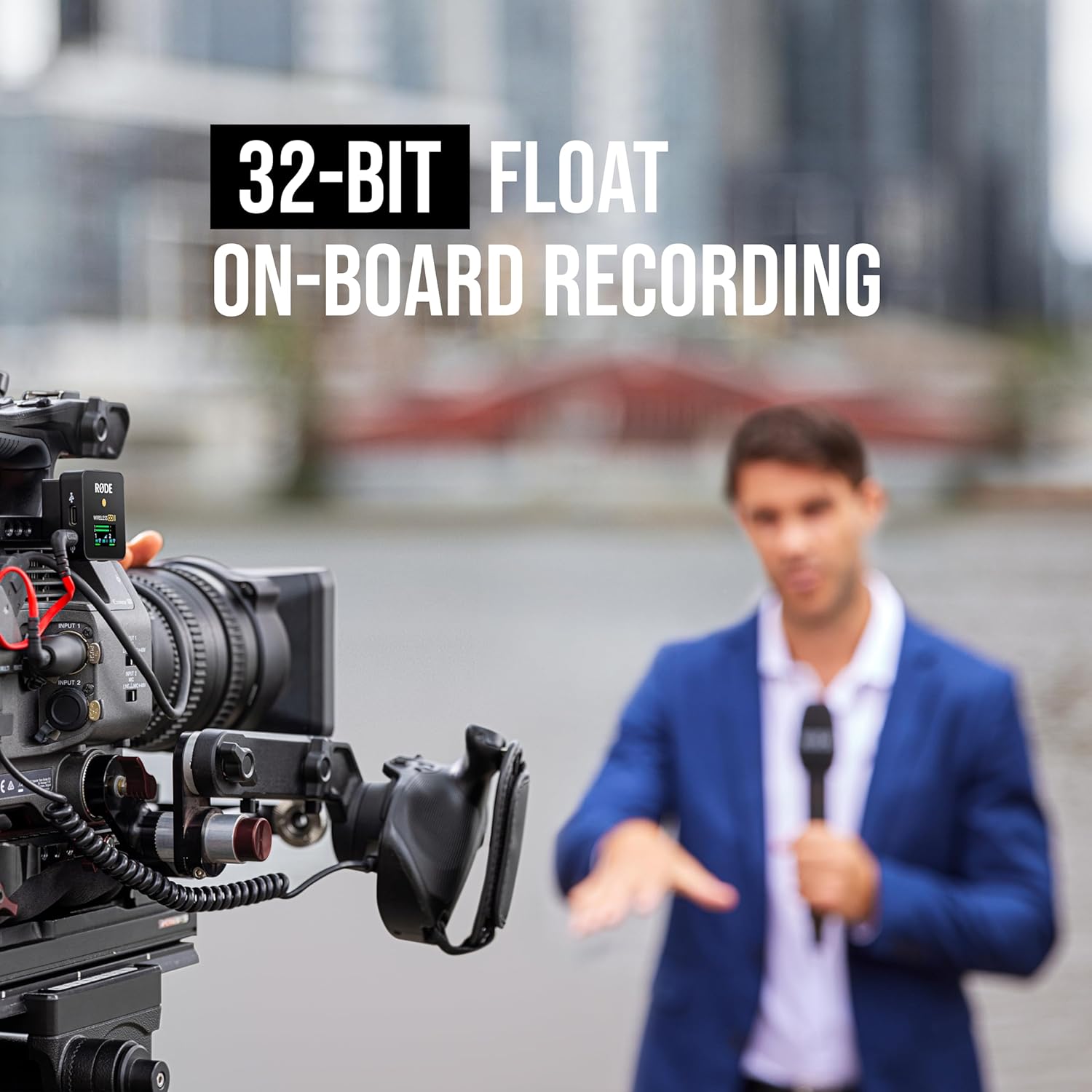 RØDE Interview PRO Wireless Handheld Condenser Microphone with a Broadcast-Grade Capsule and 32-bit Float On-Board Recording for Content Creation, Media and Interviews