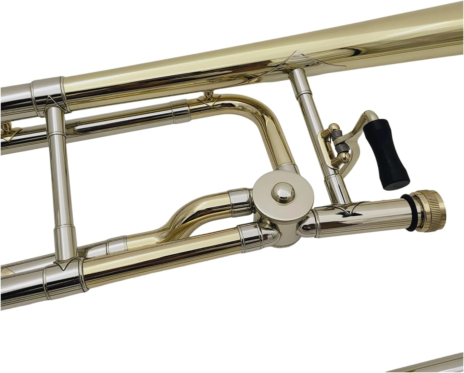 Adult Trombone Instrument Trombone Bb/F Brass Lacquer Gold Plated Professional Instrument With Mouthpiece Box