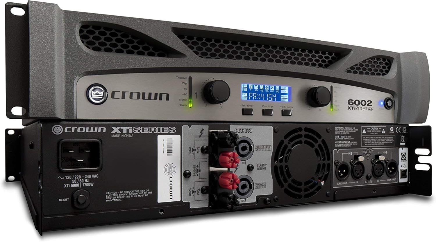 Crown XTi6002 Two-channel, 2100-Watt at 4Ω Power Amplifier, MultiColored (Renewed)
