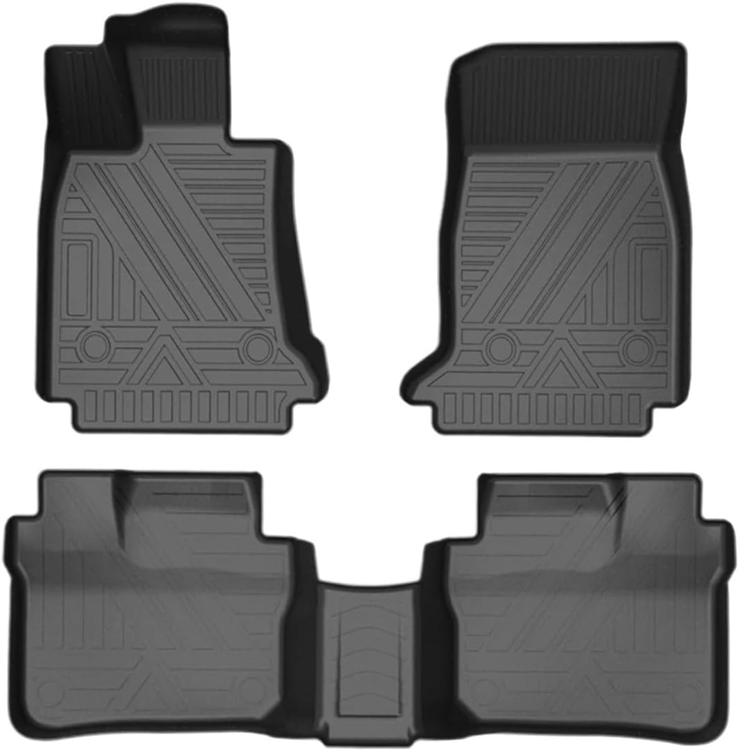 Compatible with Cadillac CT6 2016-2022 Auto Car Floor Mats All-Weather TPE Foot Mats Pad Tray Mat Interior Accessories