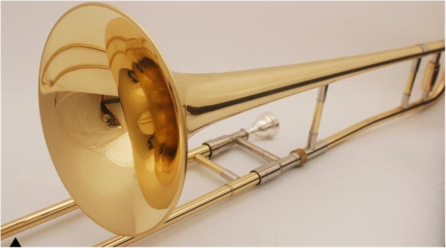 Student Trombone Professional Tenor Trombone B Flat Tenor Trombone Brass Lacquered Gold Playing Brass Instrument with Accessories Trombone Kit (Color : Alto Trombone)