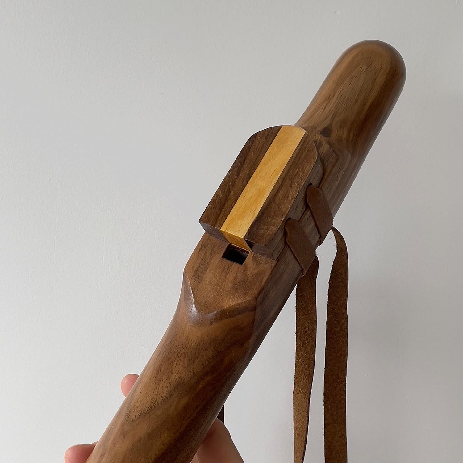 Walnut Bass Flute Low C# 432 Hz - Native American Style