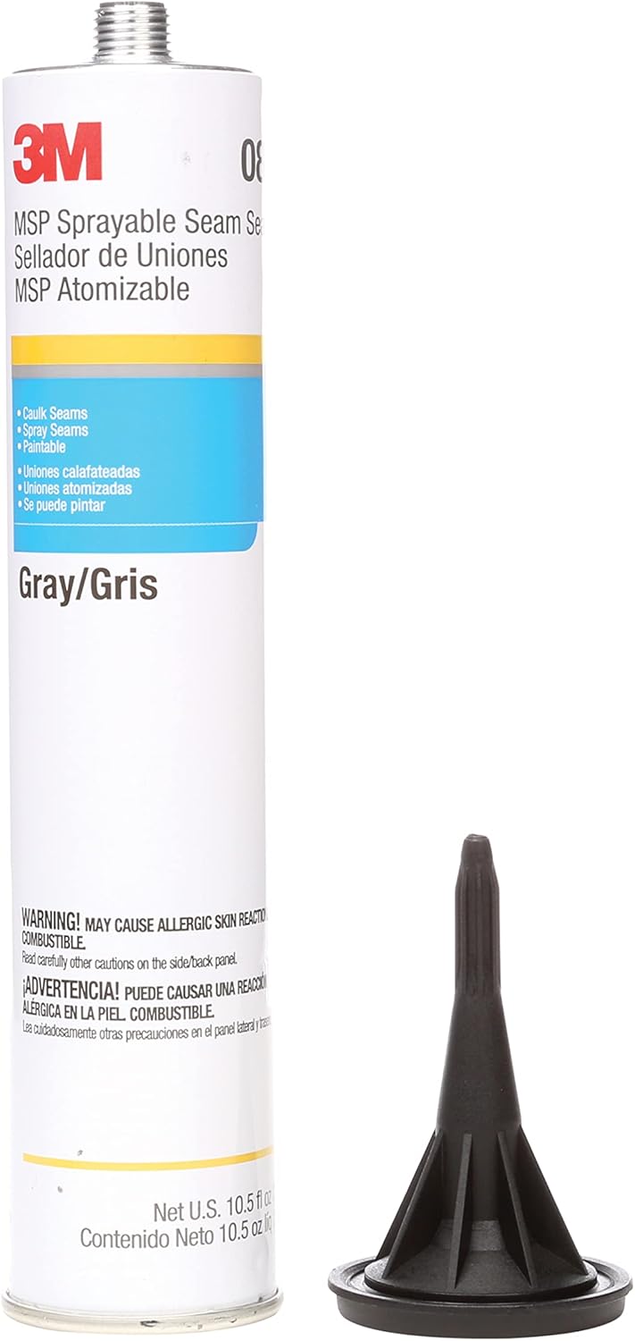 3M 08374 Ultrapro Gray MSP Sprayable Seam Sealer Cartridge - 10.5 fl. oz. - Case of 6