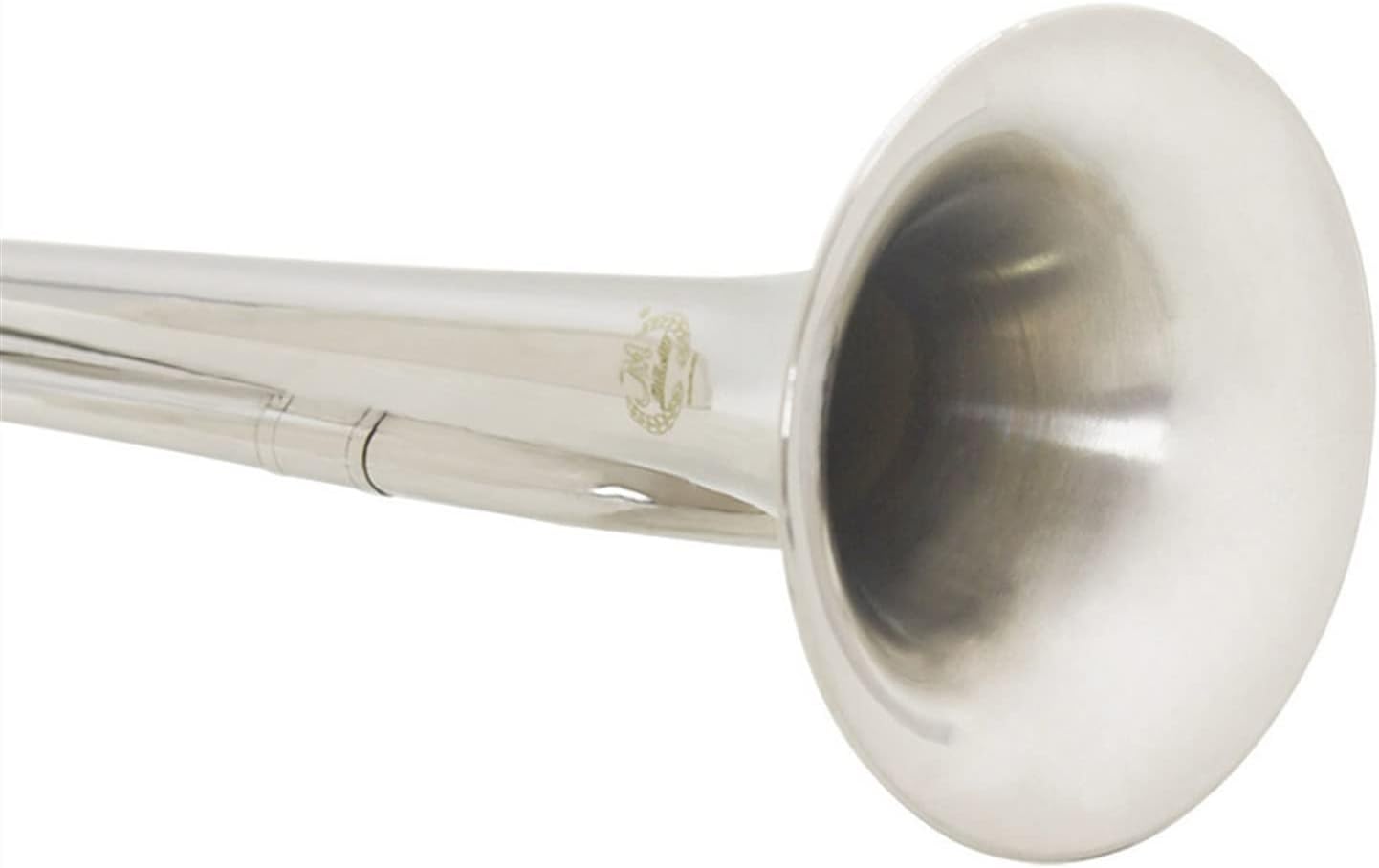 KESHUO Trumpet Professional Brass Instrument Youth Horn Bugle for Musical School Band Cavalry Beginner Military Orchestra Trumpets (Color : Silver)