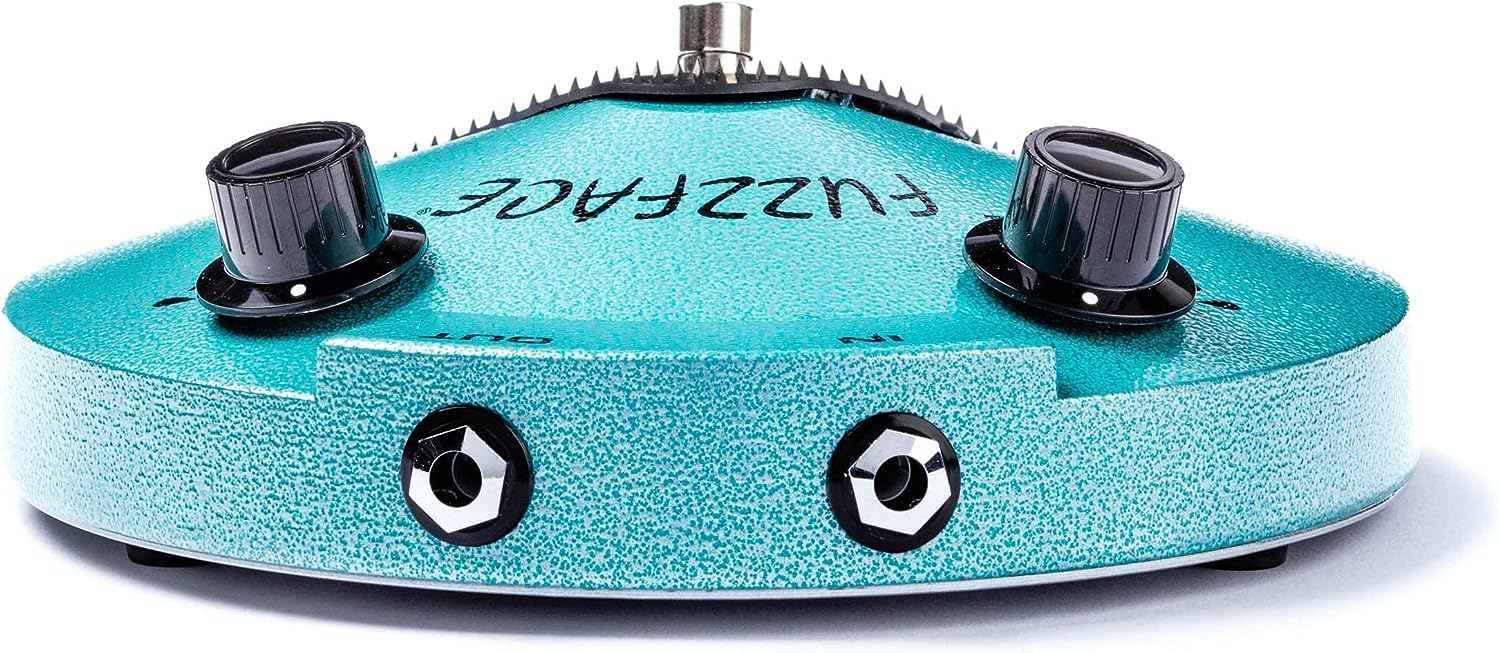 Dunlop JHF1 Fuzz Face Distortion Pedal - Bundle with 2 Patch Cables and 2 Instrument Cables