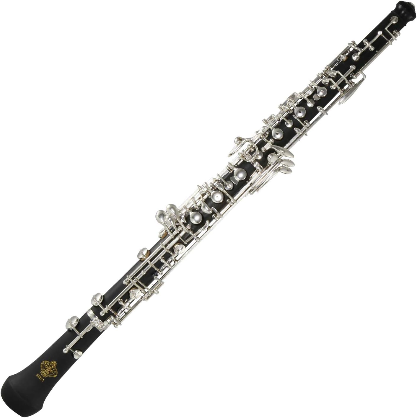 Rochix Oboe Beginner Student Level SH15 Composite Wood Body Silver Plated Semi Automatic C Tone with 1 Reeds,1 Cleaning Cloth,1 Oboe Swab,1 Thumb Rest,1 Case and More