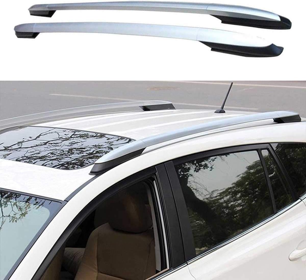 Roof Rack for 2013-2018 Toyota RAV4 Roof Side Rails Luggage Rack Silver