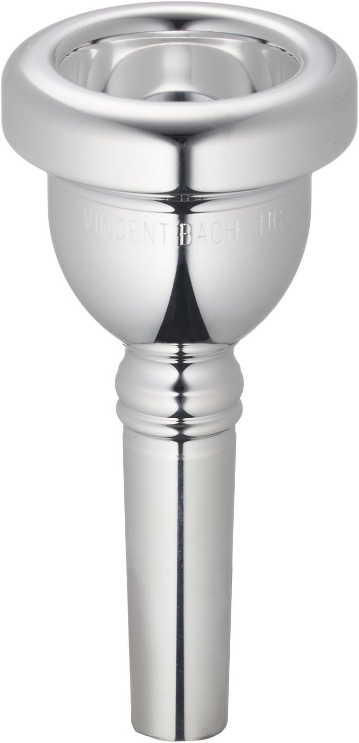 Bach 3504C Small Shank Tenor Trombone Mouthpiece, Silver Plated, 4C Cup Medium Shallow
