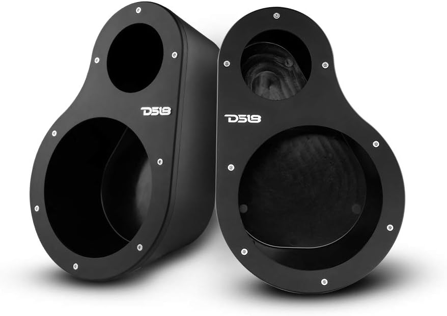 DS18 Hydro EN6P High Density Abs Universal Speaker Pods, 2-Way Pod 1 X 6.5 and 1 x 1.5 Tweeters - for All Elements Cars, Trucks, ATVs, UVTs (1 Set Left & Right - NO Speakers)