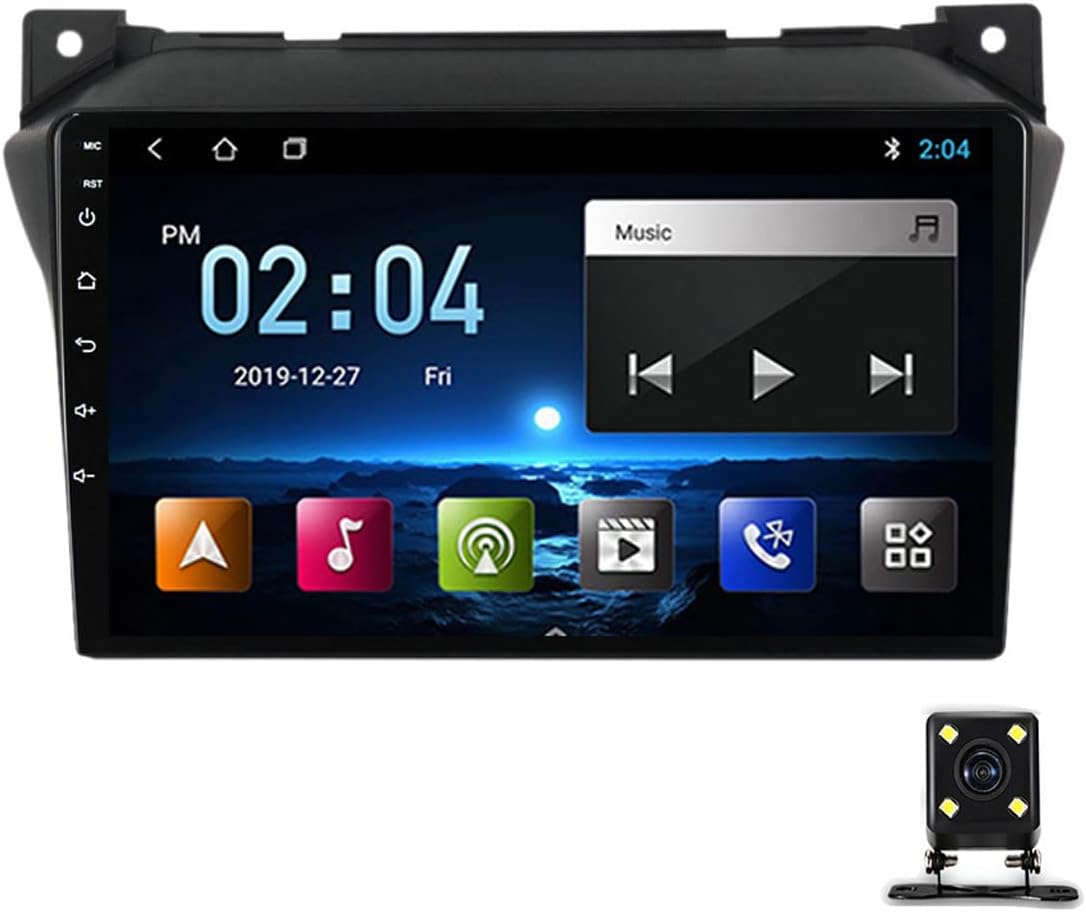 Double din Car Stereo Touch Screen Multimedia MP5 Player for Suzuki Alto 2009-2016 Car Audio with Rear View Camera FM Car Radio Support SWC/Bluetooth/4G/Wifi/Carplay+Auto